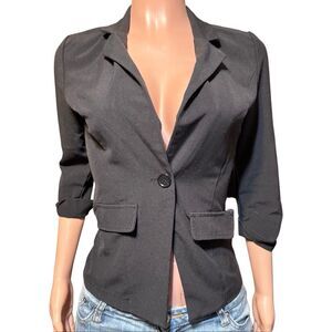 Contempto casuals women’s black blazer 3/4 sleeve S